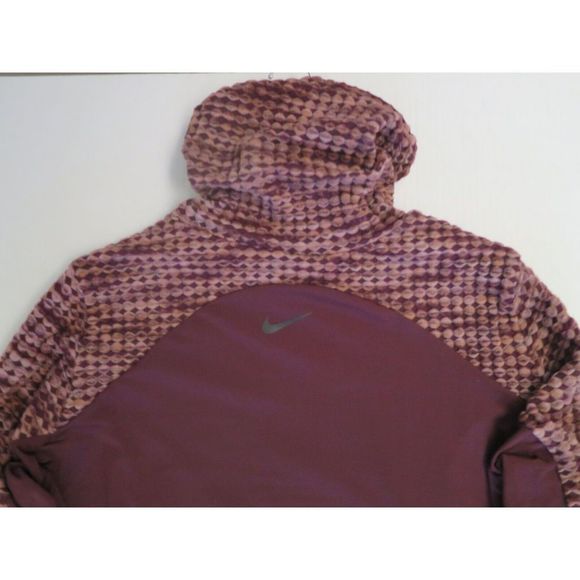 Nike Pro AR1909 652 Women's Plus Sz 2X Burgundy/Brown Hyperwarm Turtleneck Shirt - Picture 8 of 8